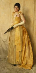The Lady in Gold - A Portrait of Mrs, circa 1891