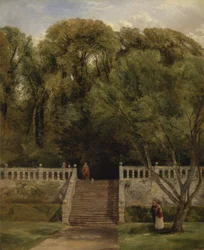 On the Terrace at Haddon Hall, Derbyshire