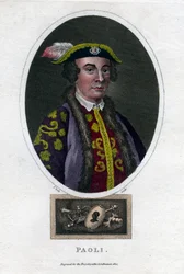 Pascal Paoli, 18th century Corsican general and patriot, 1820