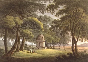 The Tomb of a Moorish Lady, Bengal, engraved by Joseph Constantine Stadler (fl. 1780-1812), published by Edward Orme (1774-c.1820), 1803