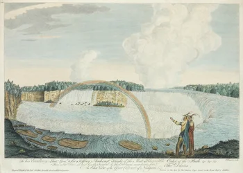 An East View of the Great Cataract of Niagara, engraved by J. Fougeron, c.1763-68