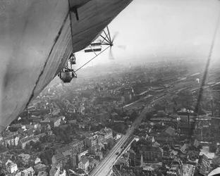 Aerial view from a Zeppelin
