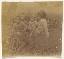 [Frances Eakins Crowell and Four of Her Children]