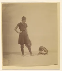 Margaret Eakins and Harry on the Beach, Manasquan, New Jersey