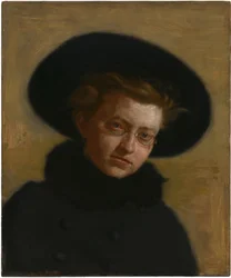 Portrait of Lillian Hammit (Girl in a Big Hat)