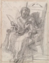 Study for Girl with Cat - Katherine