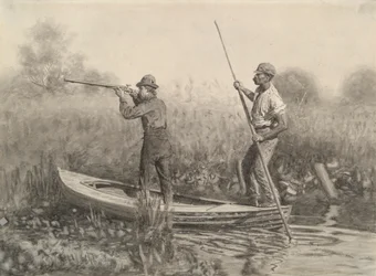 Study for Rail Shooting from a Punt