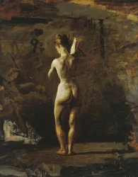 Study for William Rush Carving His Allegorical Figure of the Schuylkill River
