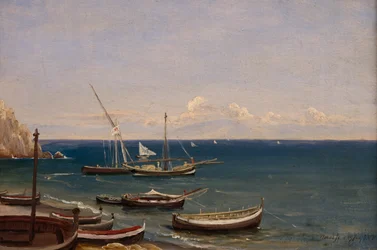 Boats on the beach Amalfi