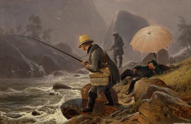 The Painters Fearnley, Achenbach, Breslauer Fishing