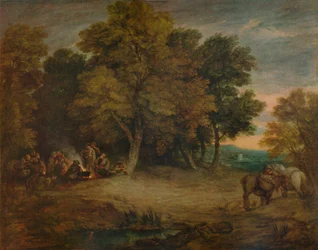 Gipsy Encampment: Sunset