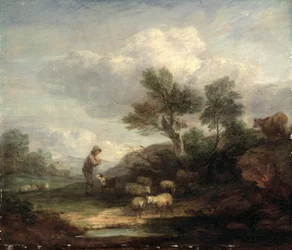 Landscape with Sheep