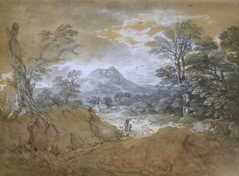 Landscape with a Road at the Edge of a Wood, 1760-65