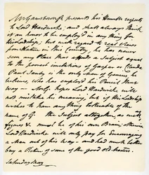 Letter from Thomas Gainsborough to Lord Hardwicke