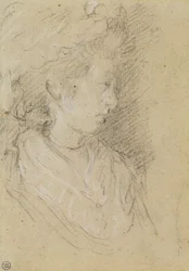 Study of a woman in a Mob Cap