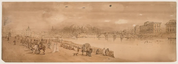 A Selection of Twenty of the Most Picturesque Views in Paris: View of Pont Neuf, and the Mint