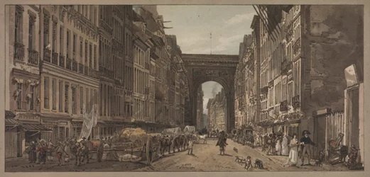 A Selection of Twenty of the Most Picturesque Views in Paris: View of the Gate of St. Denis