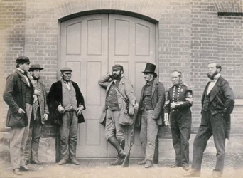 Staff at Holkham Hall, Norfolk, c.1863