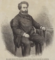Mr James Hodges, the Builder of the Victoria Bridge over the St Lawrence