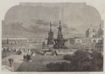 The Award of Prize Medals at the International Exhibition, the Procession in the Horticultural Society