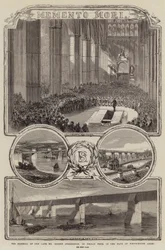 The Funeral of the Late Mr Robert Stephenson, in the Nave of Westminster Abbey