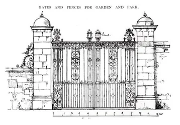 Gates and fences for garden and park, from 