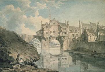 Elvet Bridge, Durham, 18th century