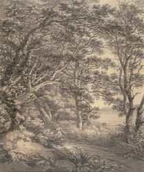 River Landscape with Figures