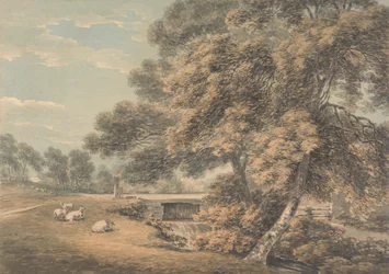 The Trees and River in the Park at Coleorton Hall, Leicestershire