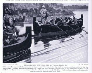 Edgar Rowed Down the Dee by Vassal Kings AD973