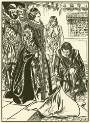 Raleigh Spreads His Cloak Before Elizabeth