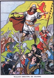 Wallace directing his soldiers