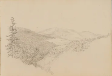 Kauterskill Clove from Sketchbook of Landscape and Animal Subjects, ca. 1860-64