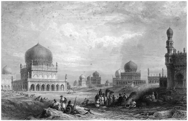 Tombs of the Kings of Golconda, Andhra Pradesh, India