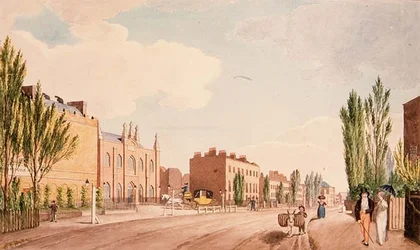 View of the Female Reform and the New Chapel of the Philanthropic School, St. George