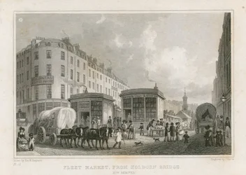 Fleet Market from Holborn Bridge