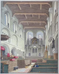 Interior View of the Church of St Bartholomew-the-Great, Smithfield, City of London