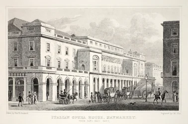 Italian Opera House, Haymarket, from 