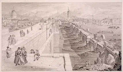 London Bridge Old and New, London, 1831