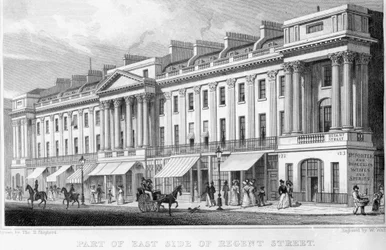 Part of the east side of Regent Street, London