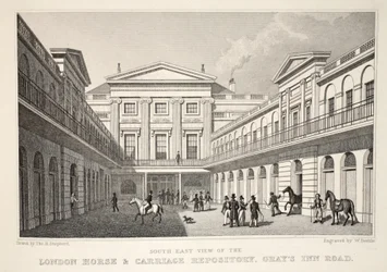 S.E. View of the London Horse and Carriage Repository, Gray