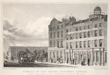 Temple of the Muses, Finsbury Square, from 