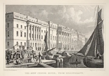 The New Custom House, from Billingsgate, from 