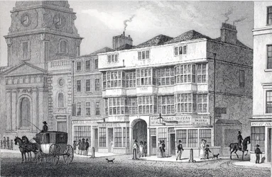 The Old White Hart Tavern, Bishopsgate Street, from 