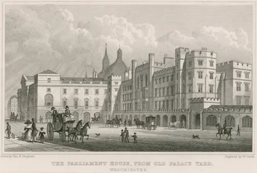 The Parliament House from the Old Palace Yard, Westminster, London