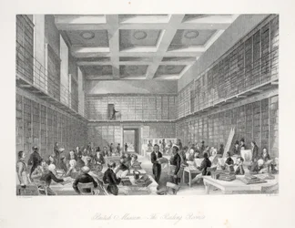 The Reading Room and Library at the British Museum, from 