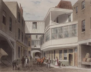 View of the Cross Keys Tavern, Wood Street