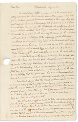 Autograph Letter to John Page, Philadelphia, 30 July 1776