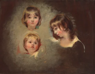 Head Studies of Emilia Mary, Juliana and Maria Boucherett