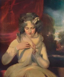 Miss Georgina Lennox, afterwards Countess Bathurst, 1765-1842, c. 1800